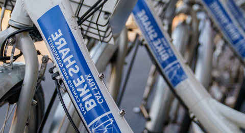 bikes lined up