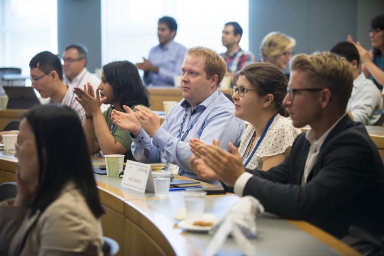 Doctoral student fellows engage in a session at the PDMA global product development consortium