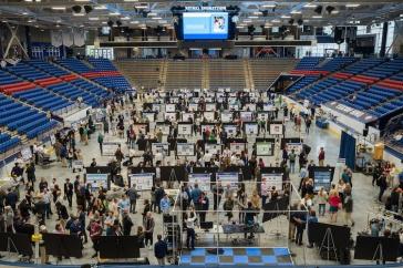 A crowd in the Whittemore Center for the URC