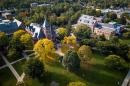 aerial view of UNH's Durham campus