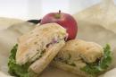 Sandwich and apple