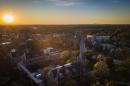 Sunset over UNH campus