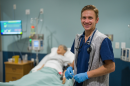 Nursing major Alex Carbone '22 in the 主要研究 健康 Sciences Simulation Center