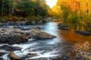 A timelapse photo of the Lamprey River